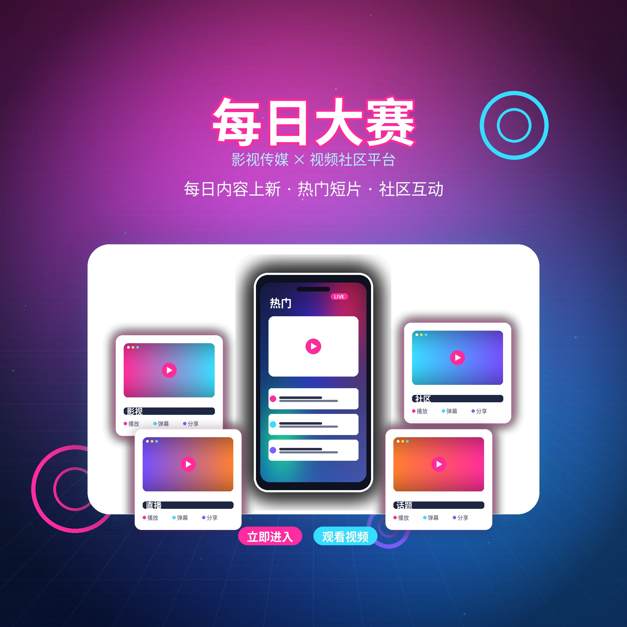 每日大赛品牌与影视传媒平台愿景